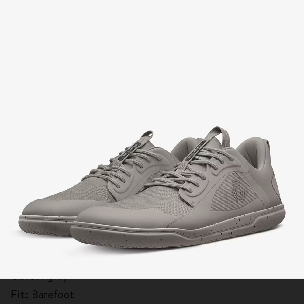 Groundies Athletic Barefoot-Style Sneakers in 39 Gray